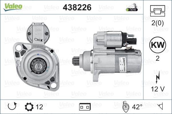 Valeo 438226 - Starter parts5.com