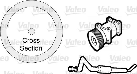 Valeo 509766 - Garnitura,conducta lichid de racire parts5.com