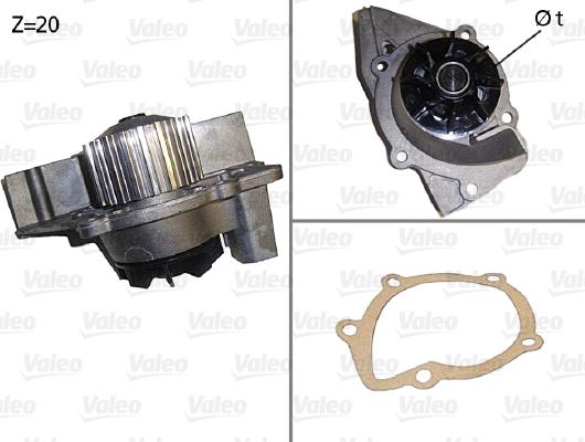 Valeo 506531 - Water Pump parts5.com