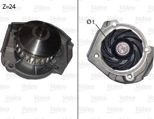 Valeo 506640 - Pompa wodna parts5.com