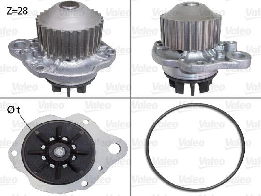 Valeo 506643 - Vesipumppu parts5.com