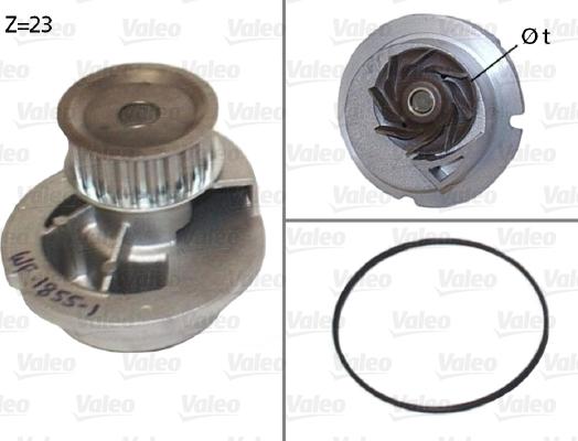 Valeo 506656 - Bomba de agua parts5.com