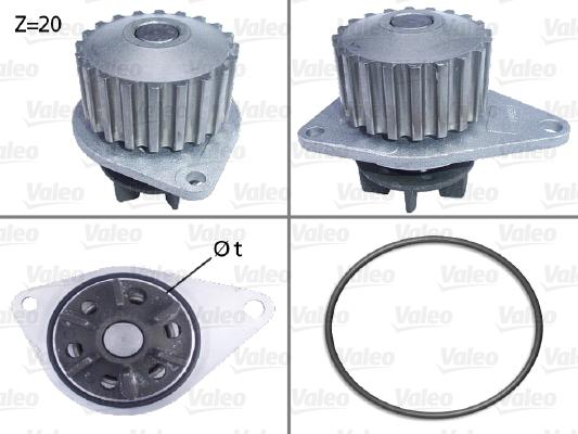 Valeo 506035 - Water Pump parts5.com