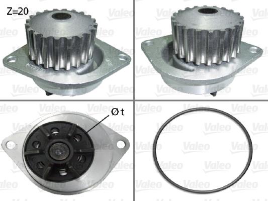 Valeo 506290 - Pompa wodna parts5.com