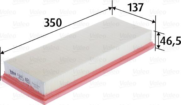 Valeo 585481 - Filtro de aire parts5.com