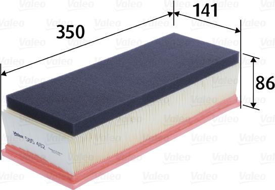 Valeo 585482 - Air Filter parts5.com