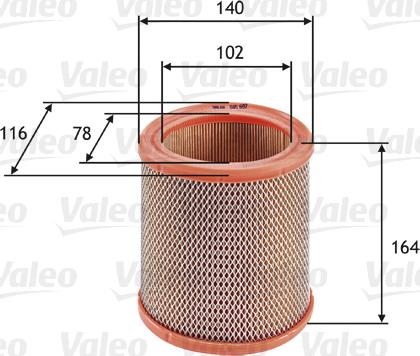 Valeo 585602 - Filtr powietrza parts5.com