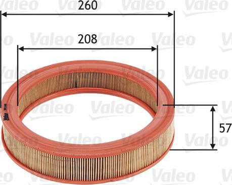 Valeo 585686 - Filtru aer parts5.com