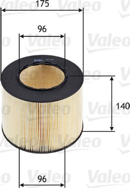 Valeo 585683 - Filtro de aire parts5.com