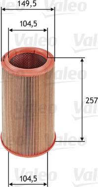 Valeo 585639 - Légszűrő parts5.com