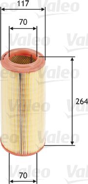 Valeo 585626 - Въздушен филтър parts5.com