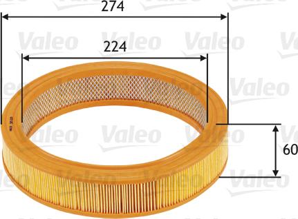 Valeo 585620 - Filtru aer parts5.com