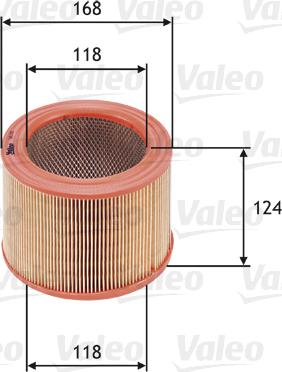 Valeo 585621 - Hava filtresi parts5.com