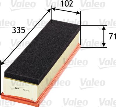 Valeo 585049 - Filtro de aire parts5.com