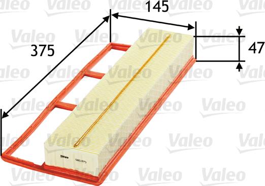 Valeo 585075 - Filtru aer parts5.com