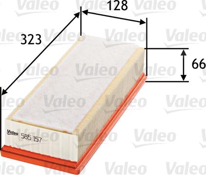 Valeo 585157 - Filtro de aire parts5.com