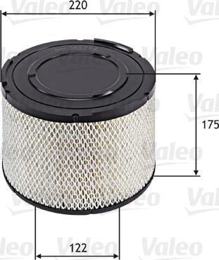 Valeo 585744 - Въздушен филтър parts5.com