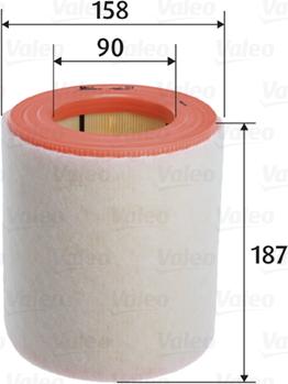 Valeo 585763 - Air Filter parts5.com