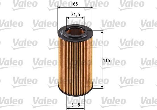 Valeo 586556 - Olejový filter parts5.com