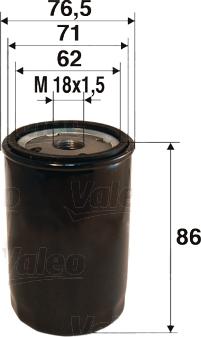 Valeo 586058 - Oil Filter parts5.com