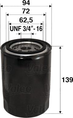 Valeo 586064 - Filtru ulei parts5.com