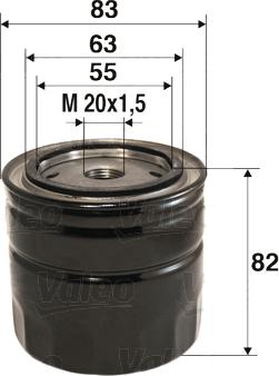 Valeo 586062 - Φίλτρο λαδιού parts5.com