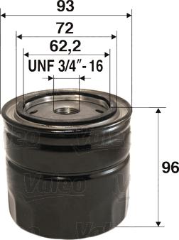 Valeo 586063 - Filter za ulje parts5.com