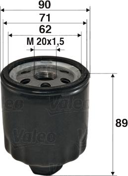 Valeo 586004 - Öljynsuodatin parts5.com