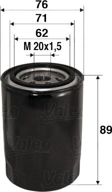 Valeo 586000 - Маслен филтър parts5.com