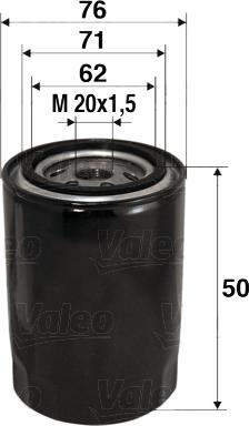 Valeo 586001 - Olajszűrő parts5.com