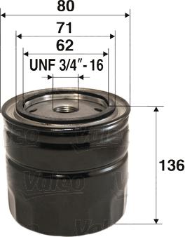 Valeo 586018 - Õlifilter parts5.com