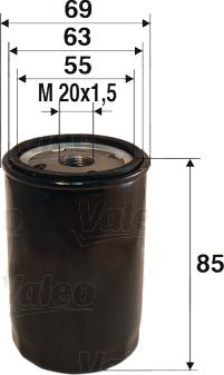 Valeo 586013 - Olejový filter parts5.com