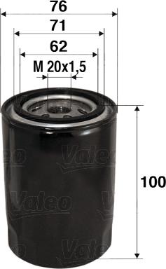 Valeo 586012 - Filter za ulje parts5.com