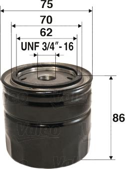 Valeo 586023 - Маслен филтър parts5.com