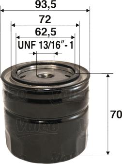 Valeo 586074 - Olejový filter parts5.com