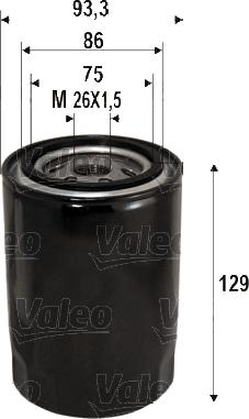 Valeo 586076 - Φίλτρο λαδιού parts5.com