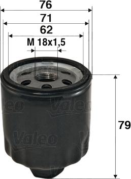 Valeo 586072 - Filtr oleju parts5.com