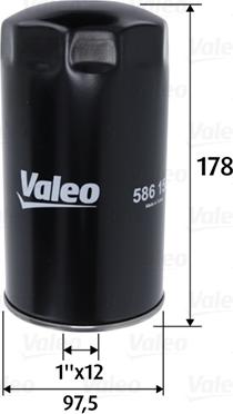 Valeo 586150 - Маслен филтър parts5.com