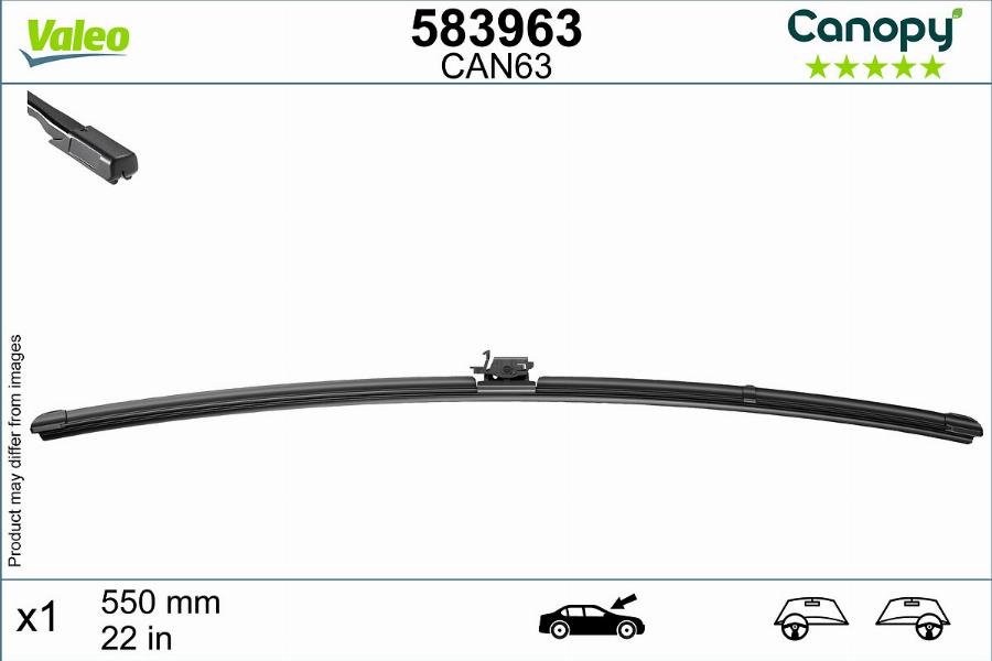 Valeo 583963 - Lamela stergator parts5.com