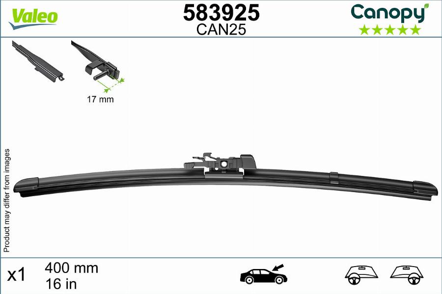 Valeo 583925 - Limpiaparabrisas parts5.com