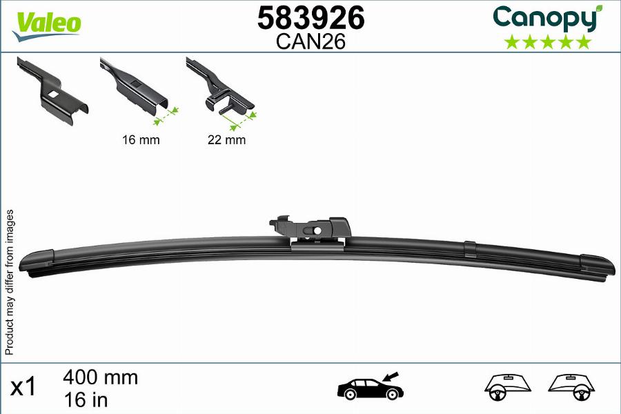 Valeo 583926 - List stěrače parts5.com