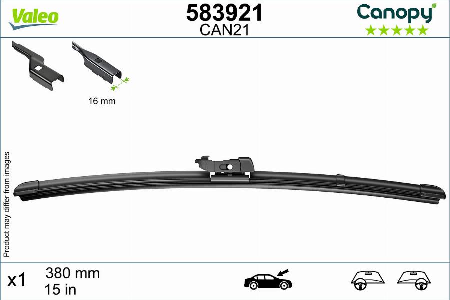 Valeo 583921 - Silecek süpürgesi parts5.com