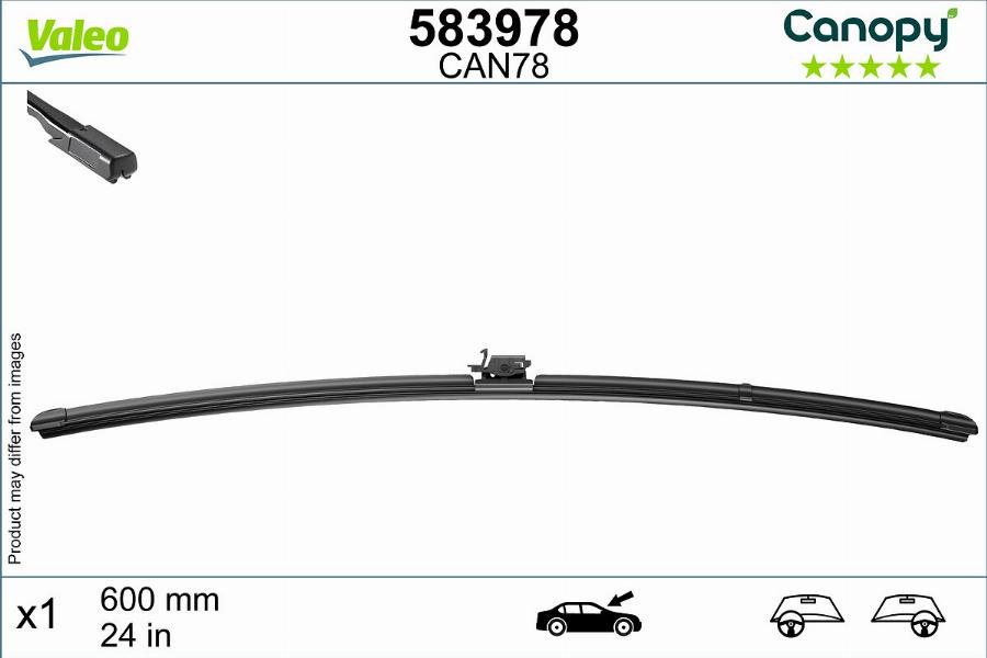 Valeo 583978 - Lamela stergator parts5.com