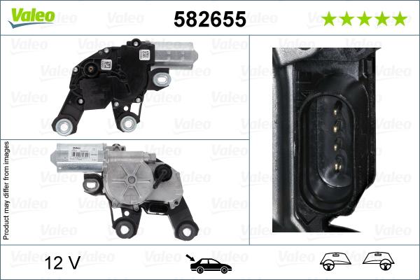 Valeo 582655 - Wiper Motor parts5.com