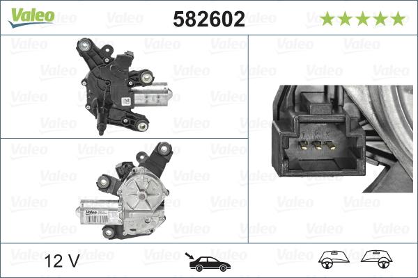 Valeo 582602 - Wiper Motor parts5.com