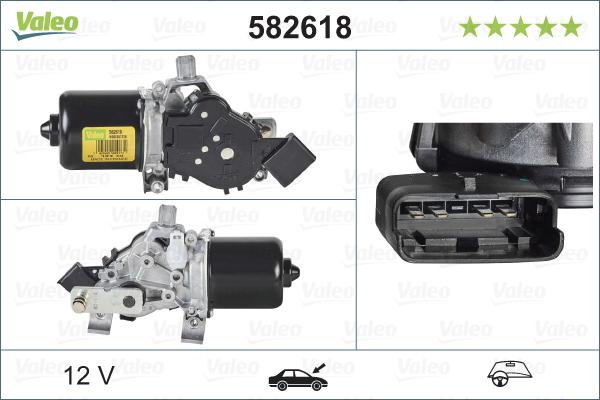 Valeo 582618 - Motor stergator parts5.com