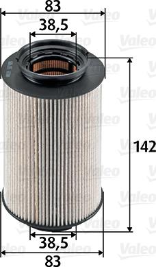 Valeo 587909 - Φίλτρο καυσίμου parts5.com