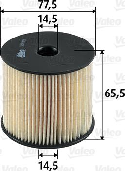 Valeo 587903 - Kraftstofffilter parts5.com