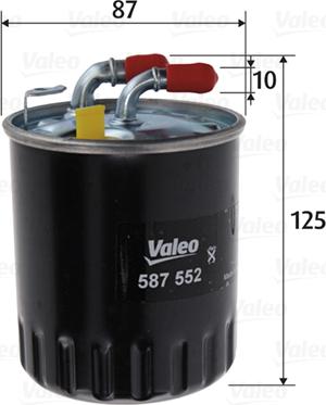 Valeo 587552 - Filtre à carburant parts5.com