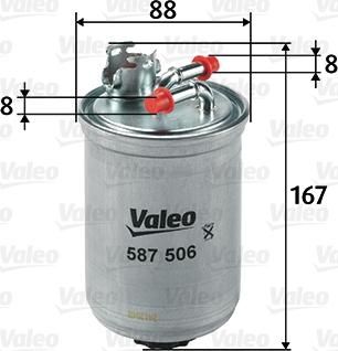 Valeo 587506 - Kütusefilter parts5.com